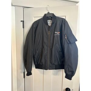 Corvette Jacket Black Men's size M Full Zip